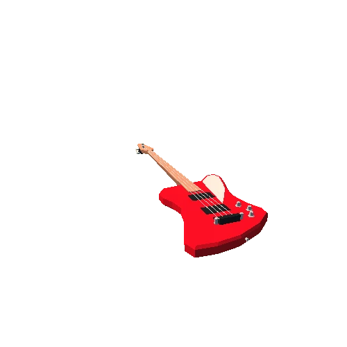 Bass Guitar Firebird Red